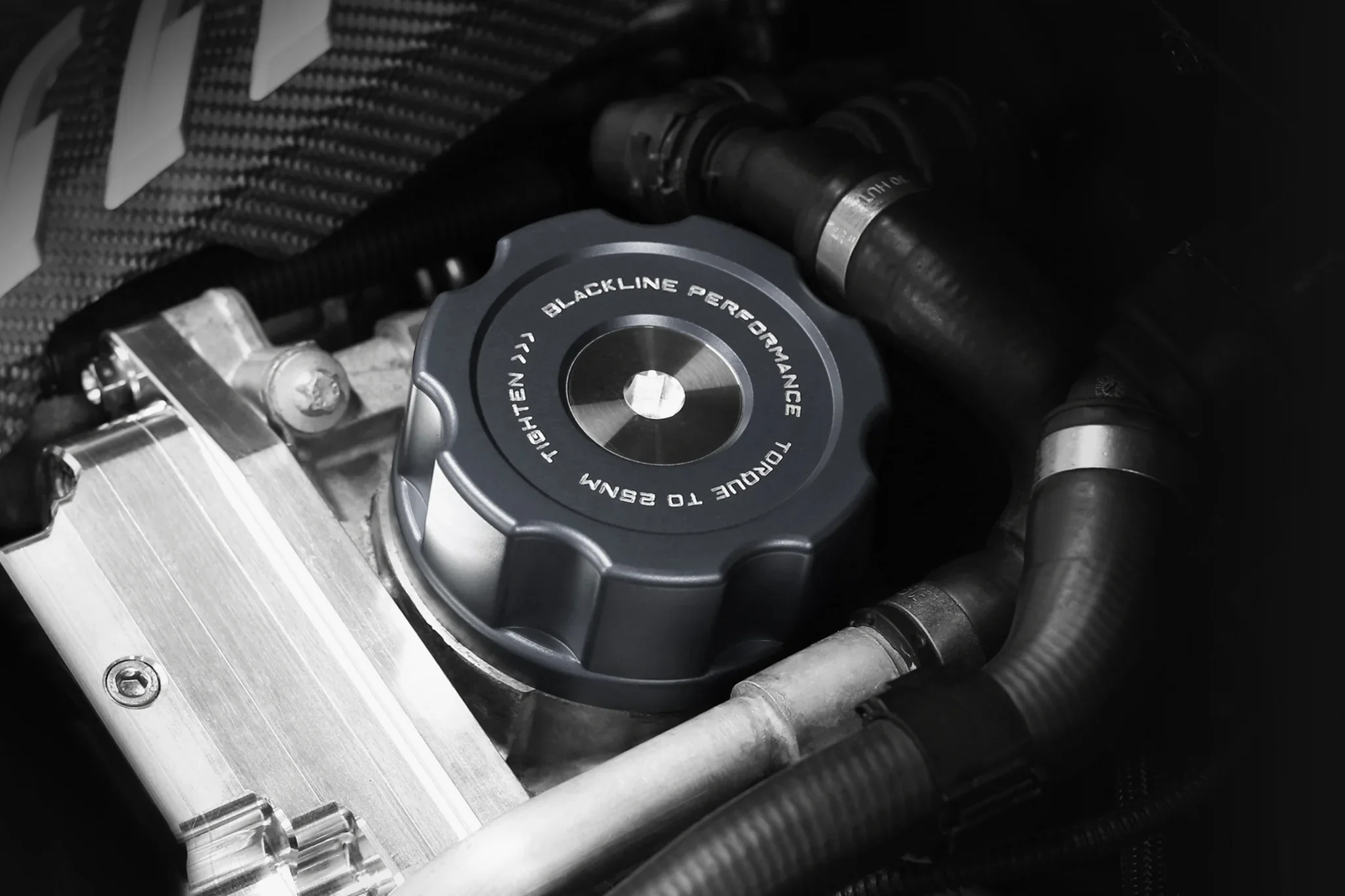 BMW F SERIES BLACKLINE PERFORMANCE OIL FILTER HOUSING CAP
