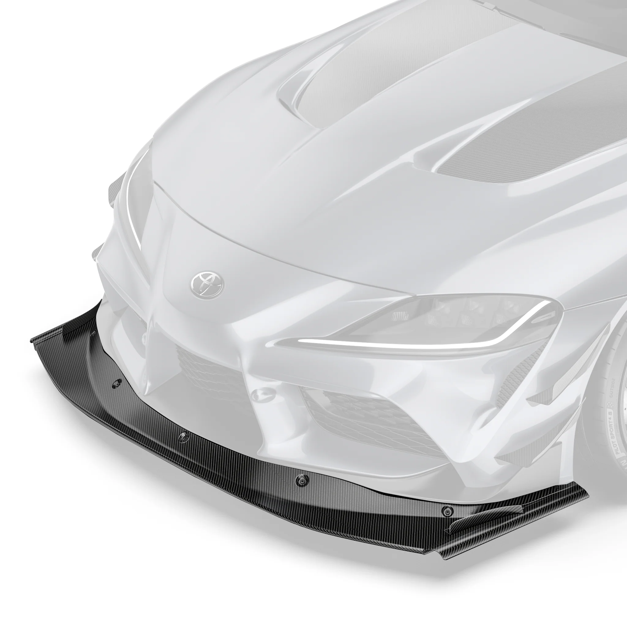 TOYOTA GR SUPRA PREPREG RACE SPLITTER (STOCK BUMPER)
