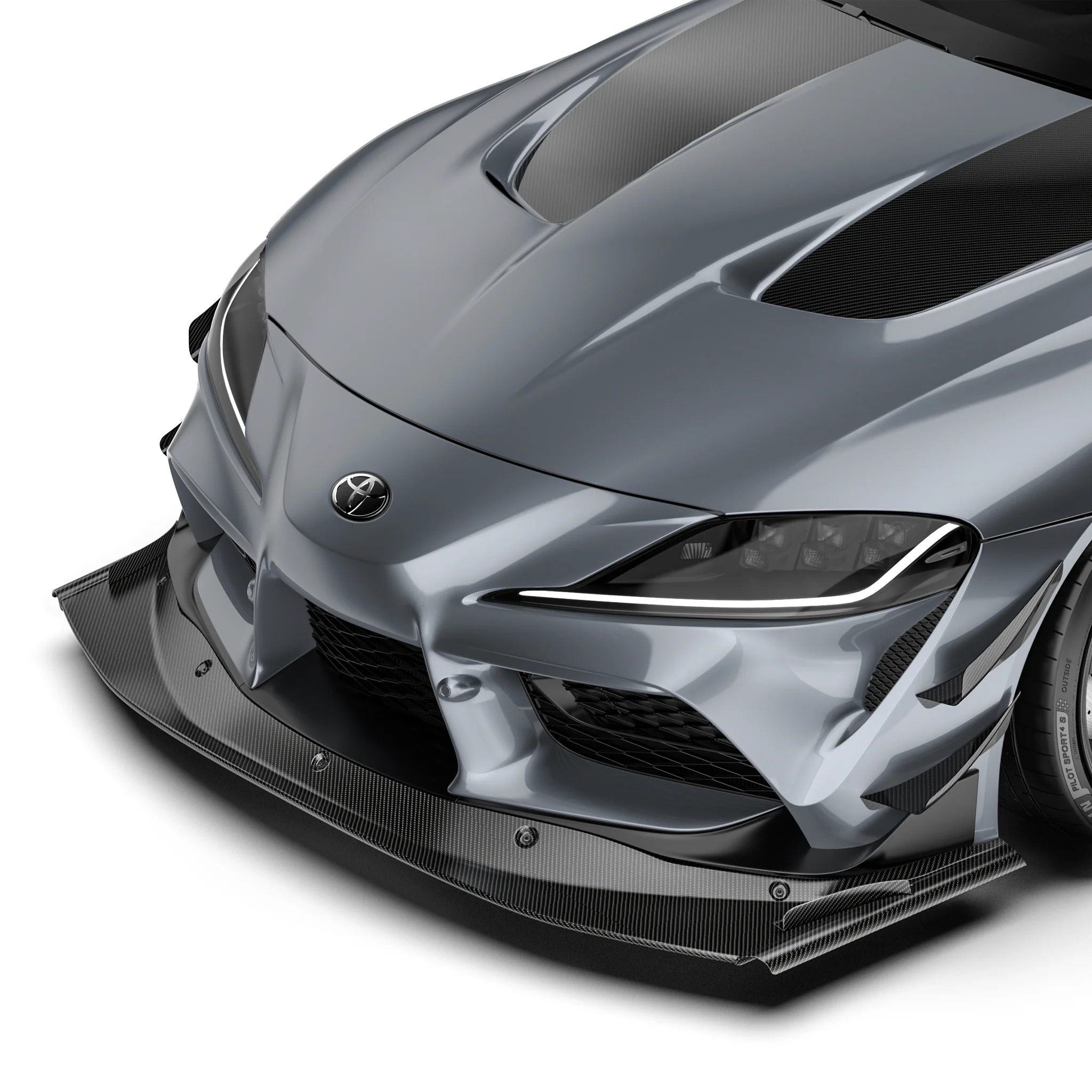 TOYOTA GR SUPRA PREPREG RACE SPLITTER (STOCK BUMPER) - Image 2