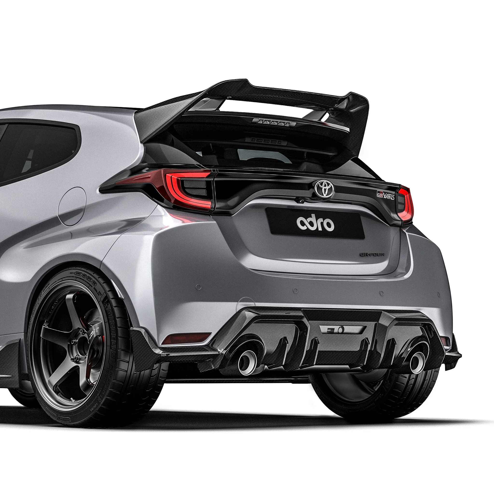 TOYOTA GR YARIS (GEN 1) CARBON FIBER REAR DIFFUSER - Image 2
