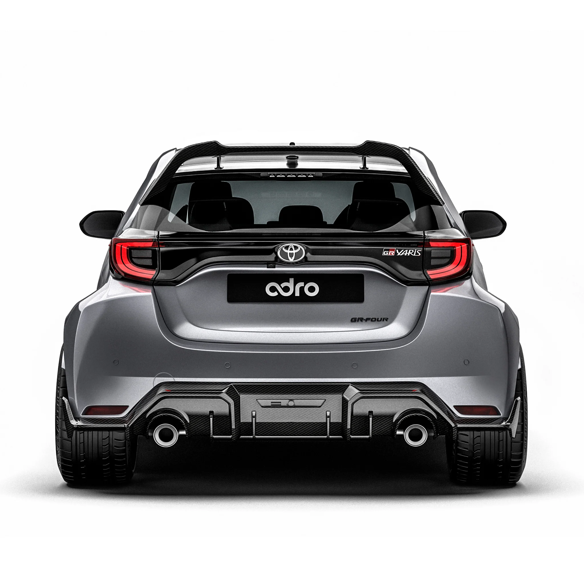 TOYOTA GR YARIS (GEN 1) CARBON FIBER REAR DIFFUSER - Image 4