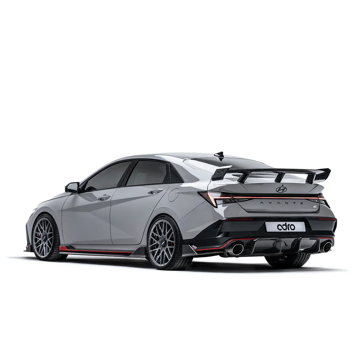 HYUNDAI ELANTRA N PE CARBON FIBER REAR DIFFUSER - Image 4