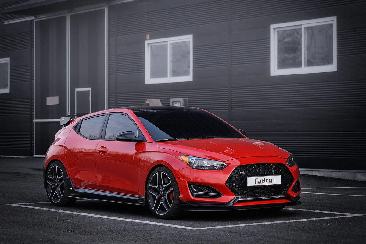 HYUNDAI VELOSTER N CARBON FIBER SIDE SKIRTS V1 - Image 3