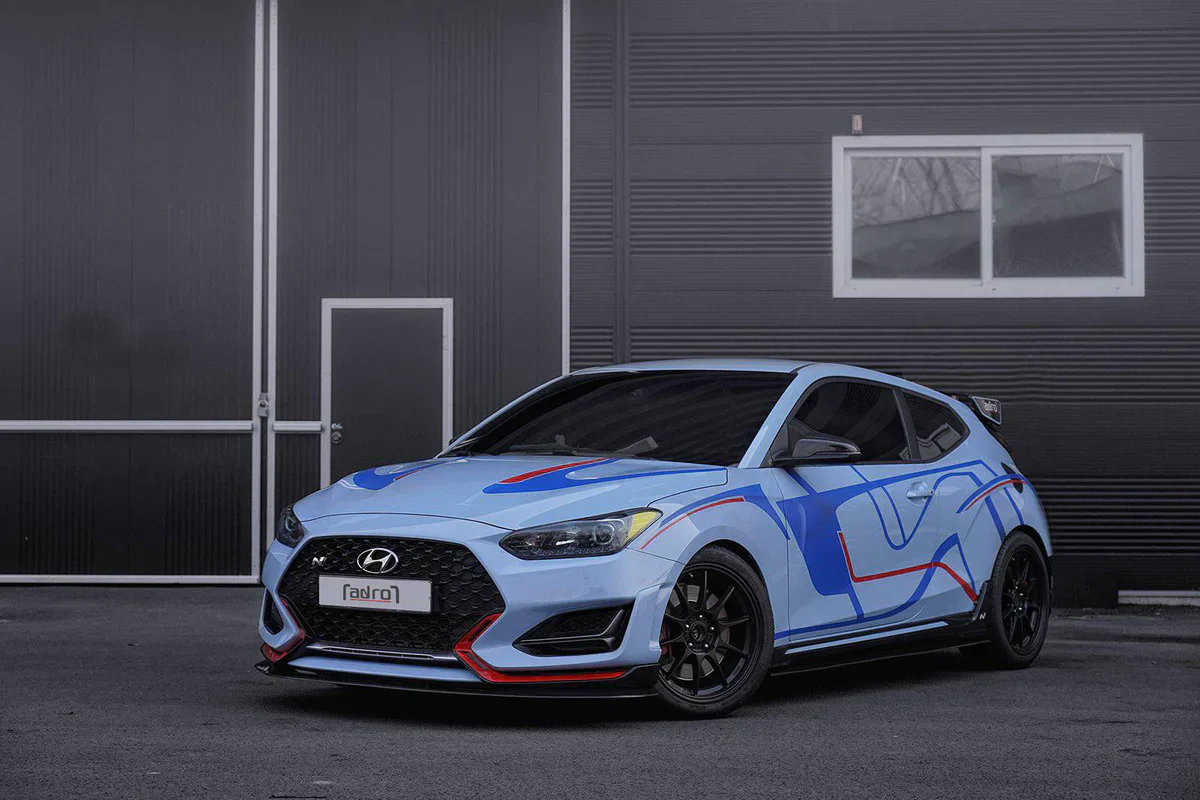 HYUNDAI VELOSTER N CARBON FIBER SIDE SKIRTS V1 - Image 5