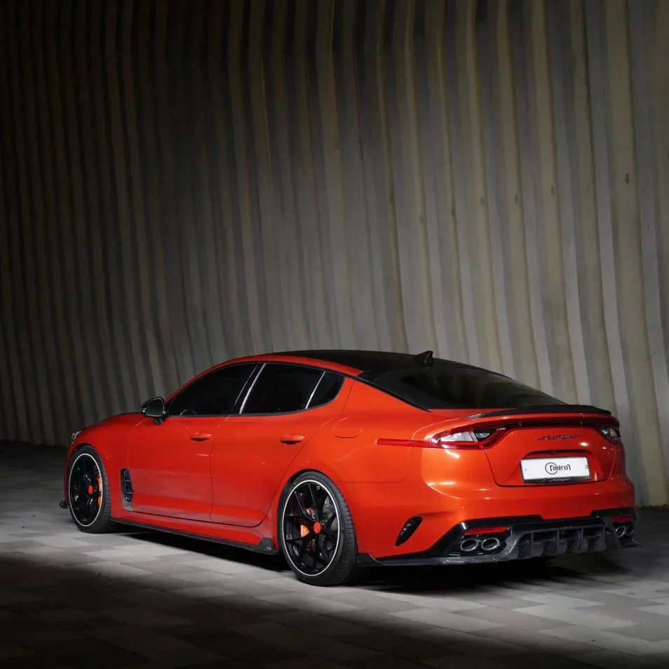 KIA STINGER CARBON FIBER SIDE SKIRTS V2 - Image 5