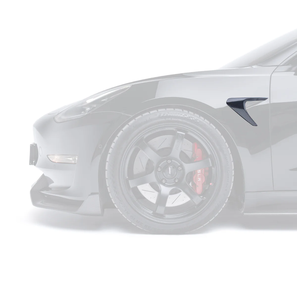 TESLA MODEL 3 CARBON FIBER SIDE CAMERA COVERS